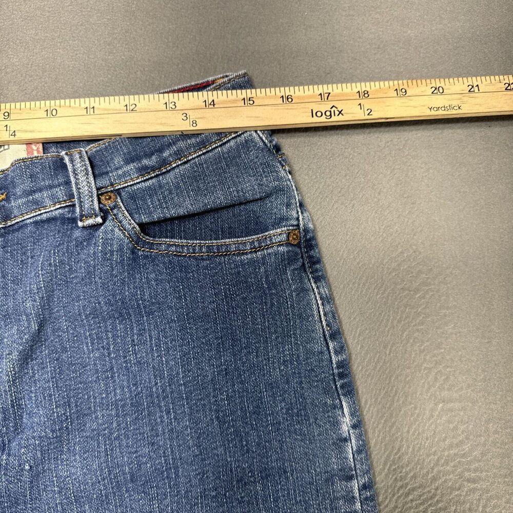 Levis Jeans Womens 12M Blue 512 Slim Tapered Mom High Rise American Denim - Picture 2 of 10